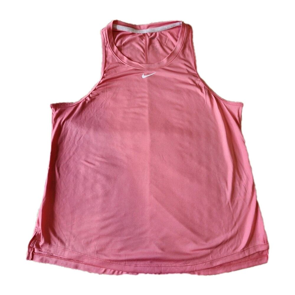 Nike Dri-FIT The Nike Tee Womens Coral Sleeveless Tank Top Size M